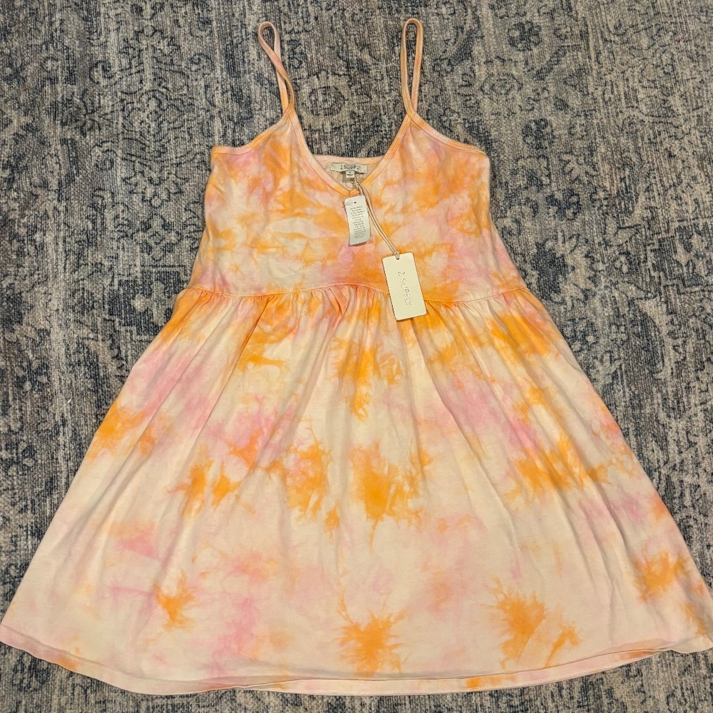 Z Supply Kona Hazy Dress Size S NWT in pink champagne